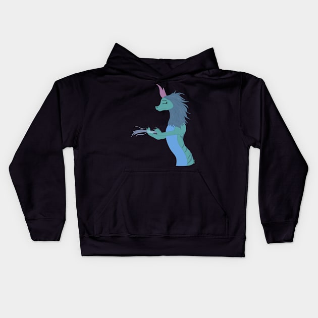 Amba Dragon Kids Hoodie by cenglishdesigns